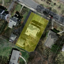 418 Wolcott St, Newton, MA 02466 aerial view