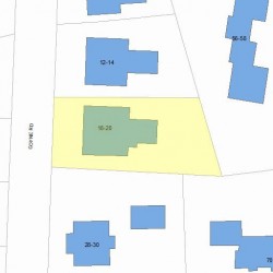 20 Coyne Rd, Newton, MA 02468 plot plan