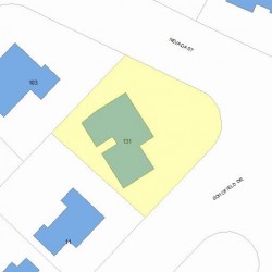 131 Nevada St, Newton, MA 02460 plot plan