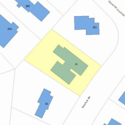 60 Rosalie Rd, Newton, MA 02459 plot plan