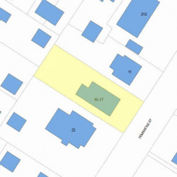 17 Pembroke St, Newton, MA 02458 plot plan