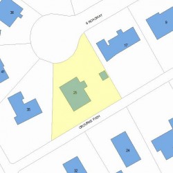 25 Orourke Path, Newton, MA 02459 plot plan