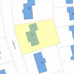 102 Gordon Rd, Newton, MA 02468 plot plan