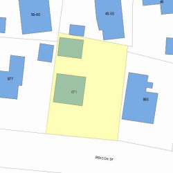 871 Beacon St, Newton, MA 02459 plot plan