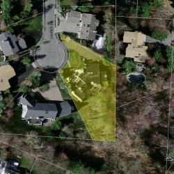 30 Laurus Ln, Newton, MA 02459 aerial view