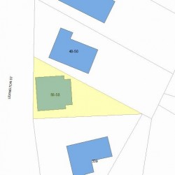 56 Lexington St, Newton, MA 02465 plot plan