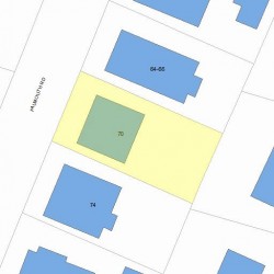 70 Falmouth Rd, Newton, MA 02465 plot plan