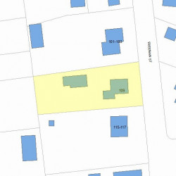 109 Freeman St, Newton, MA 02466 plot plan