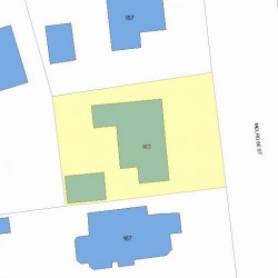 163 Melrose St, Newton, MA 02466 plot plan