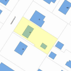 16 Pembroke St, Newton, MA 02458 plot plan