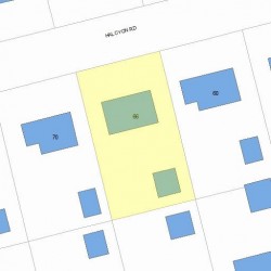 66 Halcyon Rd, Newton, MA 02459 plot plan