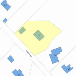130 Dudley Rd, Newton, MA 02459 plot plan