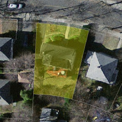 56 Daniel St, Newton, MA 02459 aerial view