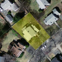 11 Hallron Rd, Newton, MA 02462 aerial view