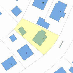 83 Carver Rd, Newton, MA 02461 plot plan