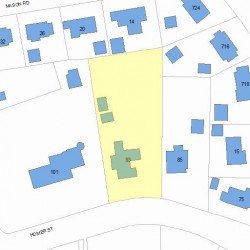 93 Homer St, Newton, MA 02459 plot plan