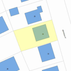 29 Aberdeen St, Newton, MA 02461 plot plan