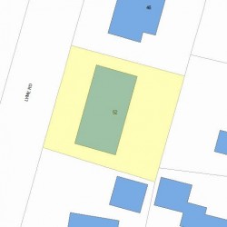 52 Lyme Rd, Newton, MA 02465 plot plan