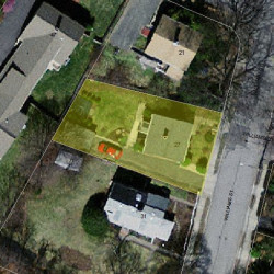 27 Williams St, Newton, MA 02464 aerial view