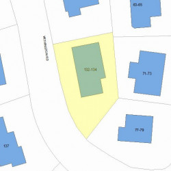 132 Withington Rd, Newton, MA 02460 plot plan