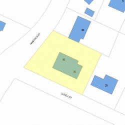 35 Lasell St, Newton, MA 02466 plot plan