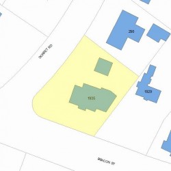 1935 Beacon St, Newton, MA 02468 plot plan