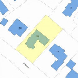 108 Herrick Rd, Newton, MA 02459 plot plan