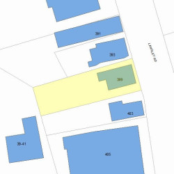 399 Langley Rd, Newton, MA 02459 plot plan