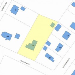 256 Woodland Rd, Newton, MA 02466 plot plan
