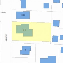 38 Sumner St, Newton, MA 02459 plot plan