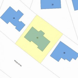 50 Wheeler Rd, Newton, MA 02459 plot plan