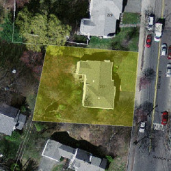 237 Dedham St, Newton, MA 02461 aerial view