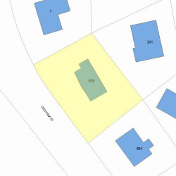 676 Dedham St, Newton, MA 02459 plot plan