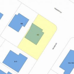 166 Tremont St, Newton, MA 02458 plot plan