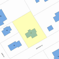 17 Winthrop St, Newton, MA 02465 plot plan