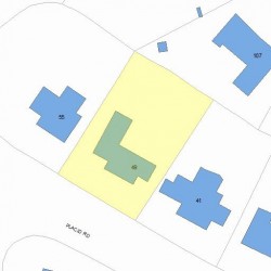 49 Placid Rd, Newton, MA 02459 plot plan