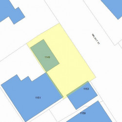 1149 Walnut St, Newton, MA 02461 plot plan