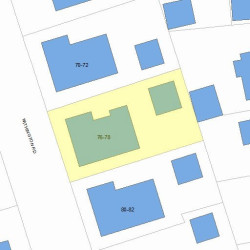 76 Withington Rd, Newton, MA 02460 plot plan