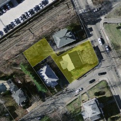 41 Cypress St, Newton, MA 02459 aerial view