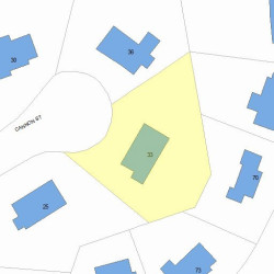 33 Cannon St, Newton, MA 02461 plot plan