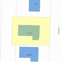 123 Oxford Rd, Newton, MA 02459 plot plan