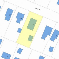 14 Orris St, Newton, MA 02466 plot plan