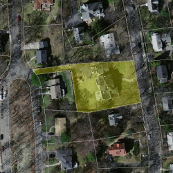 43 Grove Hill Ave, Newton, MA 02460 aerial view
