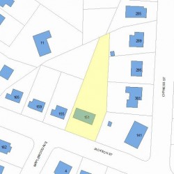 151 Jackson St, Newton, MA 02459 plot plan