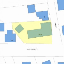 39 Auburndale Ave, Newton, MA 02465 plot plan