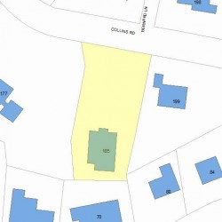 185 Collins Rd, Newton, MA 02468 plot plan