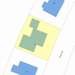 31 Fisher Ave, Newton, MA 02461 plot plan