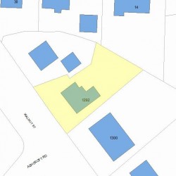 1292 Walnut St, Newton, MA 02461 plot plan