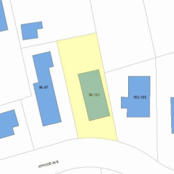 101 Atwood Ave, Newton, MA 02460 plot plan