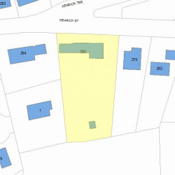 282 Kenrick St, Newton, MA 02458 plot plan